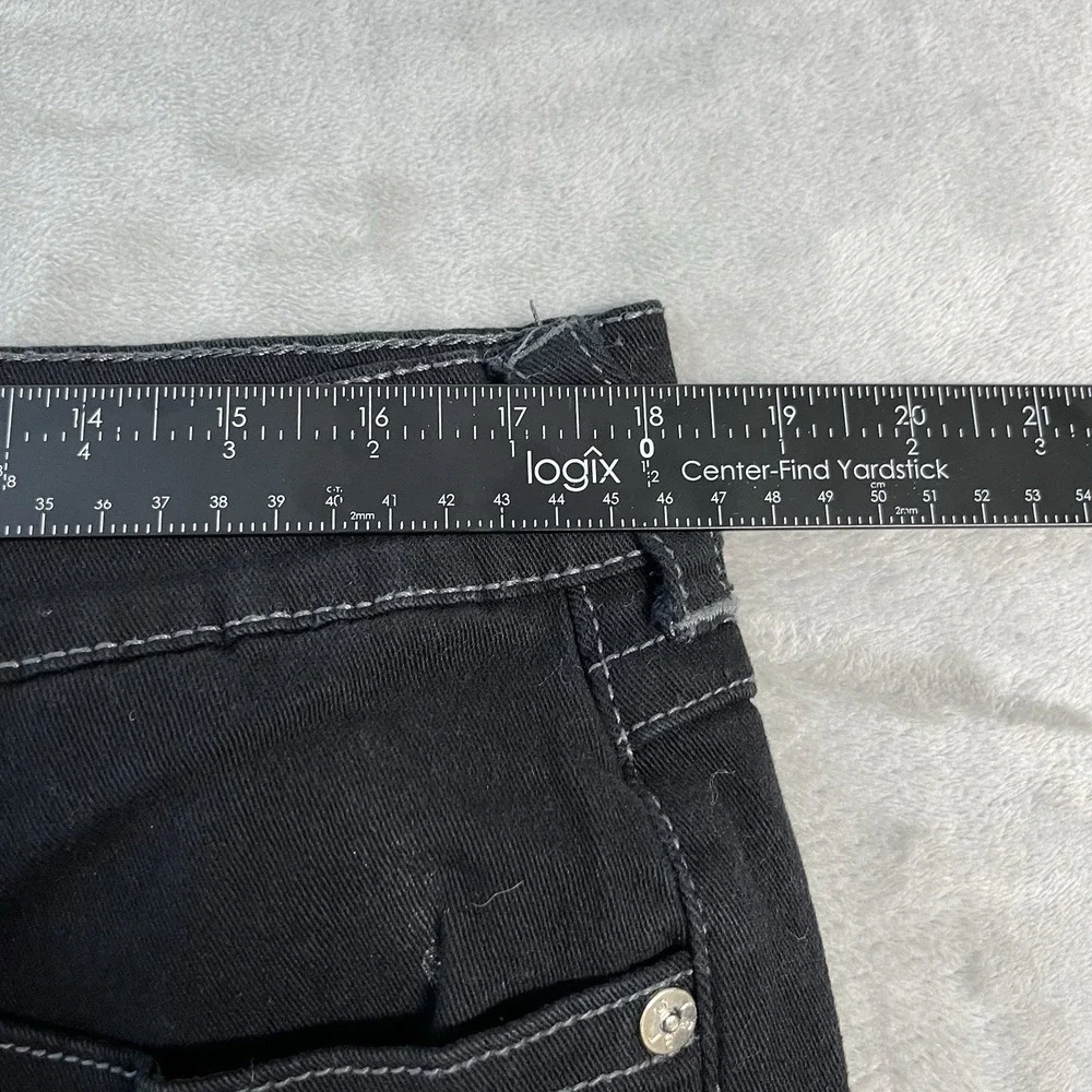 True Religion Ricky Relaxed Straight Jeans Men's 36x30 Black Denim Flap Pocket